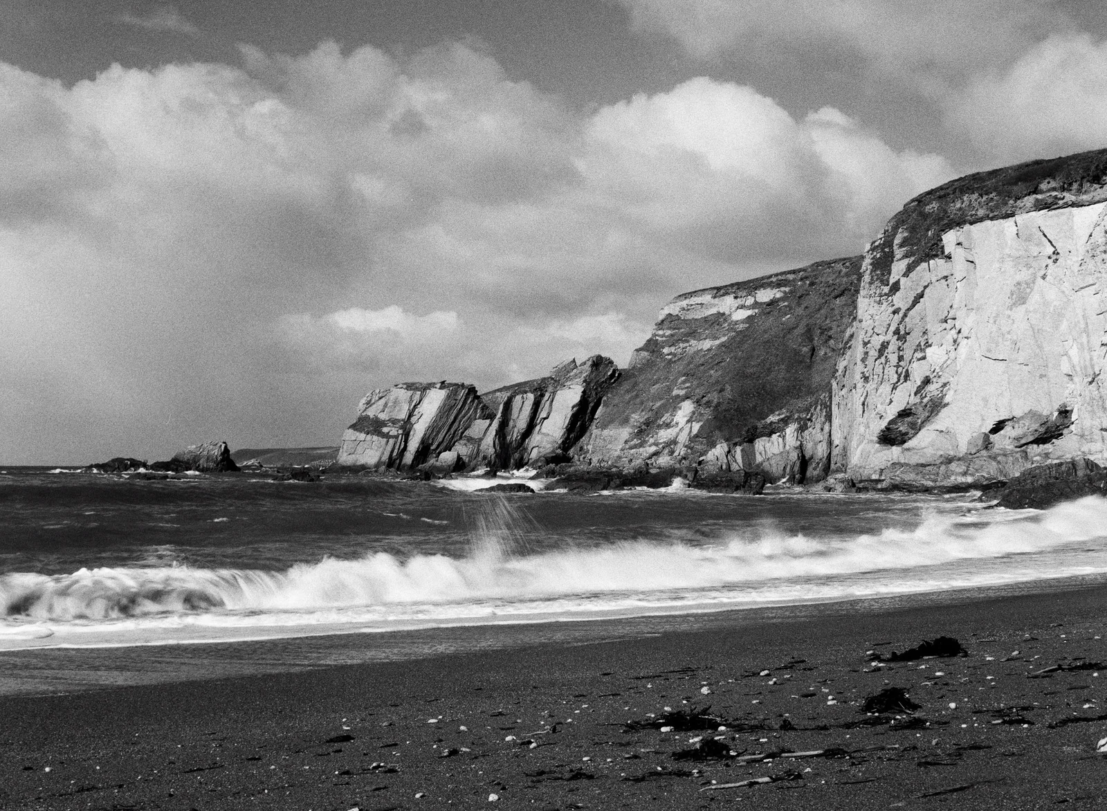 Blowy conditions at the beach